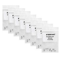 10XETERFANT Dental Ortho Bondable Lingual Buttons Round Base with Hole 10pc/pack