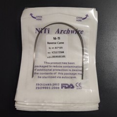 Dental Orthodontic Reverse Curve Arch Wires Super Elastic Niti Rectangular Wires