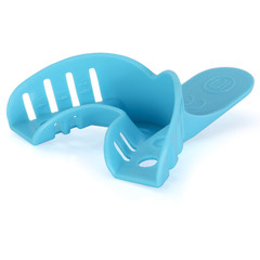 Dental Impression Tray Bag of 12, Perforated Disposable Trays,10 Anterior Lower