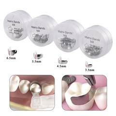 50 Pcs Dental Matrix Bands Palodent V3 Style Sectional Contoured Matrices Refill