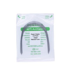 1×Dental Orthodontic Super Elastic Niti Rectangular Arch Wire Natural 14×25Upper