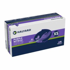 Halyard Purple Nitrile Exam Gloves, Powder – Free, X – Small, 55080 (Box of 100)