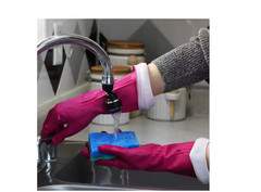 Playtex Medium Living Fuchsia Pink and Navy Latex Neoprene Nitrile Gloves 4Pairs