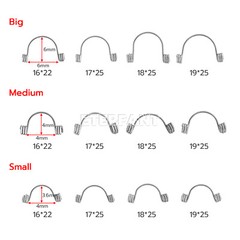 10Pc/Pack ETERFANT Dental Ortho Anterior Teeth Torque Springs Small/Medium/Large
