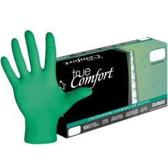 True Comfort Polychloroprene Exam Gloves X-Small Green 100/Box