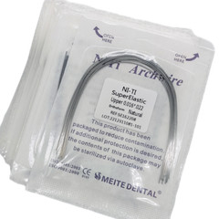 Dental Orthodontic Arch Wire Super Elastic Niti Round Rectangular Natural Form