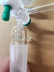 Chemglass GL-32 250mL C Glass Solid Phase Peptide Synthesis Vessel