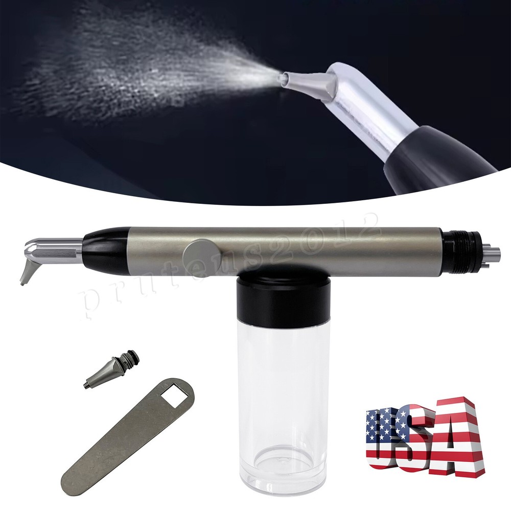 Dental Alumina Air Abrasion Polisher Microetcher Sandblasting Gun 4Hole W/ Water