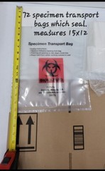 200-Pack Biohazard Bags 6″x9″ Econo-Zip Specimen Transport 1.7mil 3 Wall + Pouch