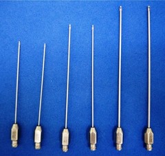 Micro Liposuction Tools Cosmetic Facial Fat grafting Cannulas Set of 6P Luerlock