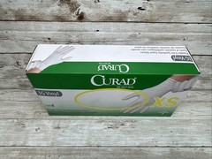 Curad 3G Vinyl Exam Gloves Synthetic *1 Case 10 Boxes 100 Gloves* Size: XSmall