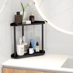 FLE Corner Bathroom Counter Organizer Shelf – Space-Saving Multi-Tier Storage