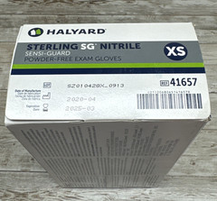 Halyard Sterling SG Nitrile PowderFree Exam Gloves 2 Box Size: XSMALL, Exp 03/25