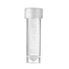 50 Pieces 5 ML Plastic Vials with Screw Caps Lab Sample Vials with Lids Plast…