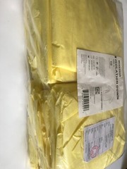 100 Count McKesson Yellow Isolation Gowns Elastic Cuff GSM 30 Size Large Exp2023
