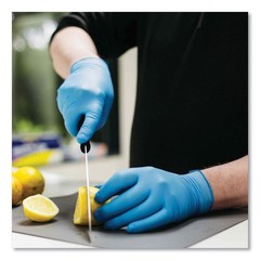 X3 Blue Nitrile Disposable Industrial Gloves 3 Mil Latex-Free/Food-Safe, 100/Box