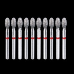AZDENT Dental Diamond FG Burs Football #379-023F Fine Red 10pc/pack