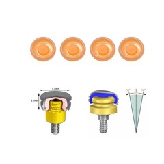 Locator Abutment Replacement Male Retention Inserts Cap Overdenture Inserts PEEK