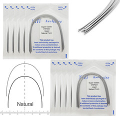 Dental Orthodontic Arch Wire Ligature Ties Niti Natural Brackets Rubber Bands