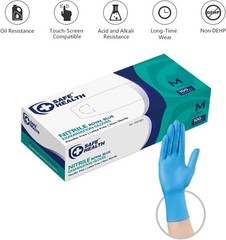 Nitrile Exam Gloves – 4 mil, Latex-Free, Powder-Free, Disposable, Blue, Medic…