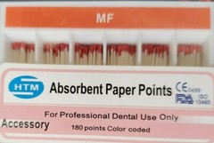 Absorbent Paper Points MF Medium Fine Accessory Box of 180 HTM Dental