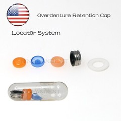 US Dental Locator Overdenture Abutment Retention Cap Male caps Inserts set