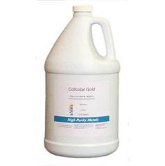 True Colloidal Gold – 25 ppm – 1 US Gallon in White Plastic Jug