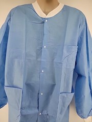 Kimtech Lab Coats A8 Certified Knit Cuffs 10034 Case of 25 Blue 2XL