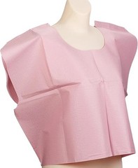 Avalon Premium Capes, Mauve Tissue― Short-Sleeve, Open-Back Exam Capes 100 CT