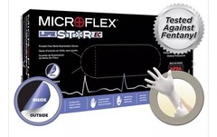 *200-Gloves* Ansell MicroFlex LIFESTAR EC PF Dual Layer Extended Cuff LSE-104-M