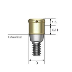 Dental DIO UFII Regular Straight Healing Abutment Impression Coping Zest locator