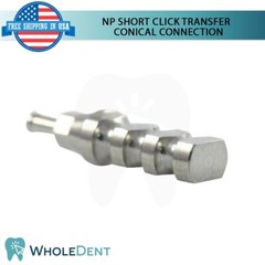 5x Dental NP Clip Transfer Impression Coping 9mm Closed Tray Conical 2.25mm