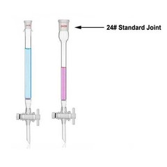 Glass Chromatography Columns with Standard Joints Chemistry Laboratory Supply