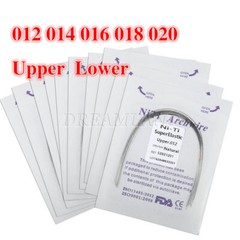 5 Packs Dental Orthodontic Super Elastic Niti Round Arch Wires Nature 10pc/pack