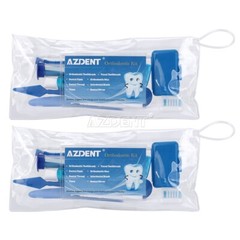 50packs Diental Ortodoncia Cuidado de Limpieza de Viaje Cepillo Hilo Oral Kits