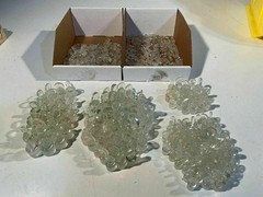 73x PCS PYREX 16 ST Pennyhead Inner Stopper Standard Taper Solid Glass – USED