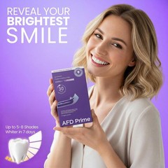 AFD Prime Purple Teeth Whitening Strips for 1 Count (Pack of 14),