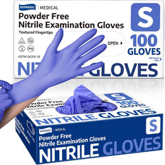 Supmedic Medical Soft Max™ Nitrile Exam Gloves, Powder-Free Latex-Free Food Safe