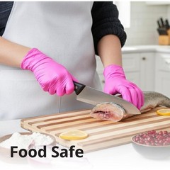 Fuchsia Nitrile Gloves Latex-Free Food-Safe Multipurpose Hand Protection 50ct US