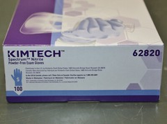 (1000) Kimtech Spectrum Exam Gloves 62820, Size 7 / Small, Blue Nitrile, 6 mil