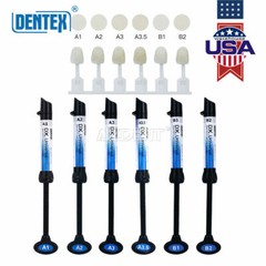 DENTEX Universal Dental Light Cure Hybrid Composite Resin A1/A2/A3/A3.5/B1/B2