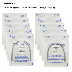 100PCS Arch Wire Orthodontic Niti Natural Ovoid Form Arches Round Rectangular