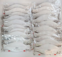 Lot of 20 Aura 3M 9205+ N-95 Particulate Respirator Mask Niosh Approved Made USA