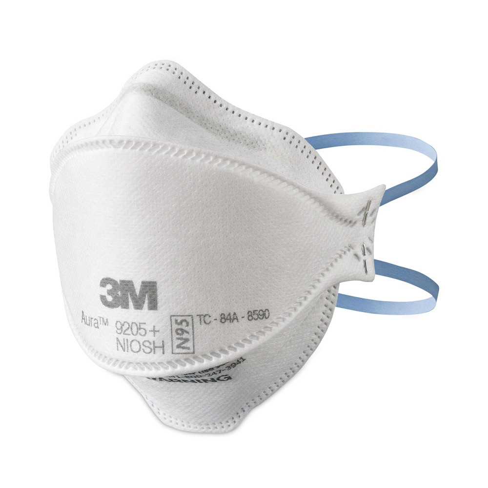 3M 9205PH20DC Aura 9205+ N95 Particulate Respirator – 1 Size Fits All 20/PK New