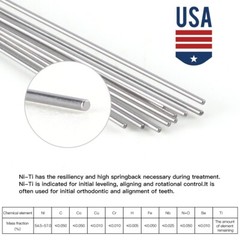 AZDENT Dental Orthodontic Super Elastic NITI Arch Wire Round Ovoid/Nature Form