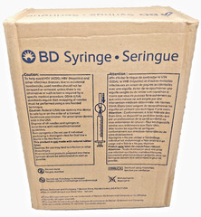 20 BD Luer-Lok Tip 309695 Control Syringe Single Use 10 mL New Sealed 8-2028 Exp