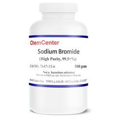Sodium Bromide, High Purity, 99.5% min., 500 grams (1.1 lb.)