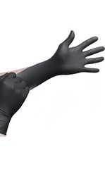 Disposable Nitrile Gloves Industrial / Medical Black Latex & Powder Free BluZen