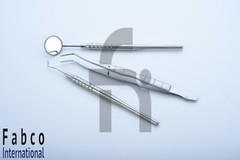 3 Instruments Basic Dental Set Mirror Explorer College plier Good Quality NEW