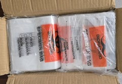BioRx Labs Biohazard Specimen Bags W/Extra Pocket 6″ x 9″ Box of 1000